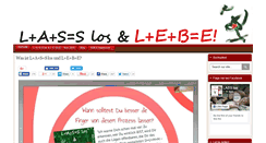 Desktop Screenshot of lass-los-und-lebe.com