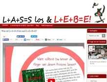 Tablet Screenshot of lass-los-und-lebe.com